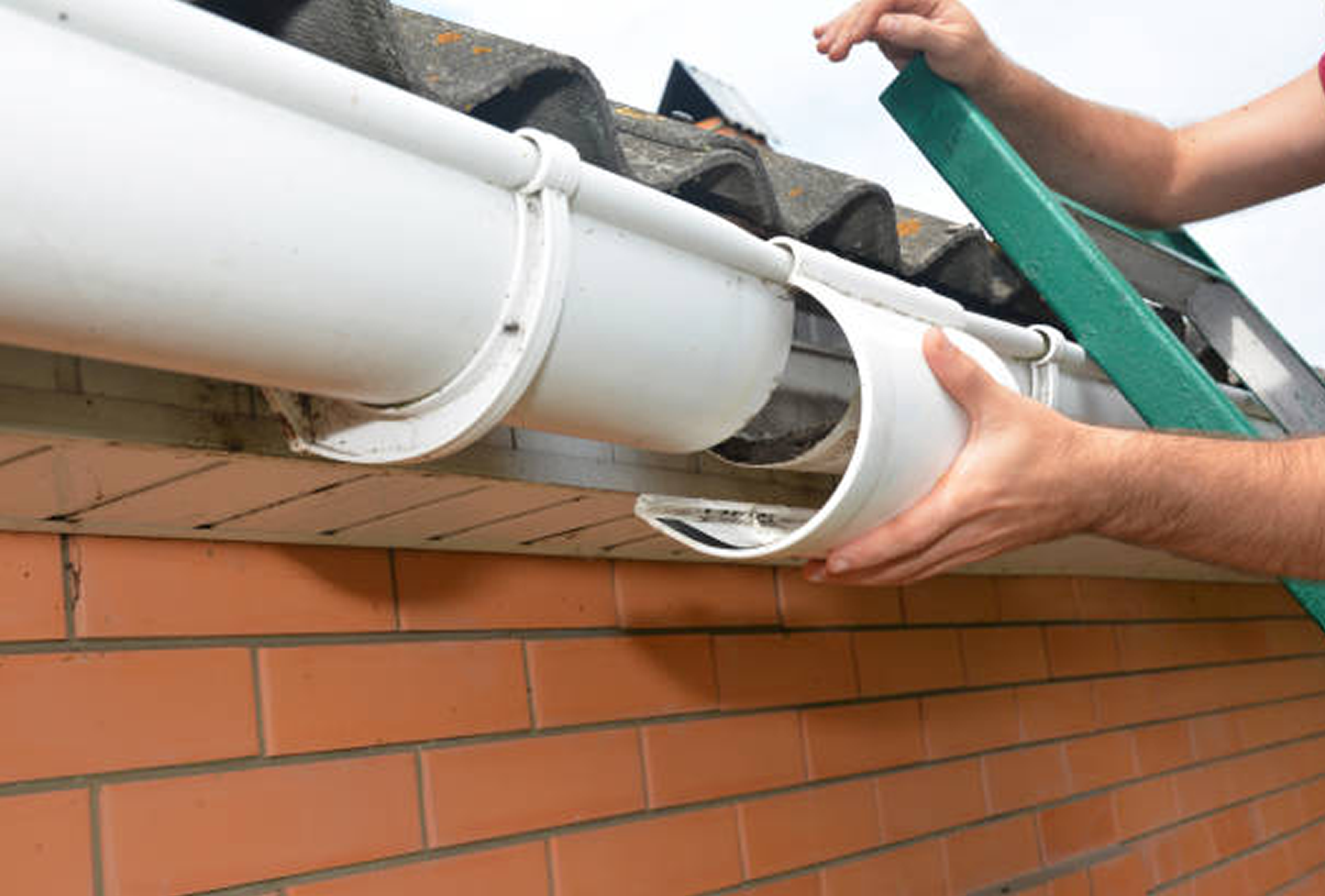 Professional gutter installation team